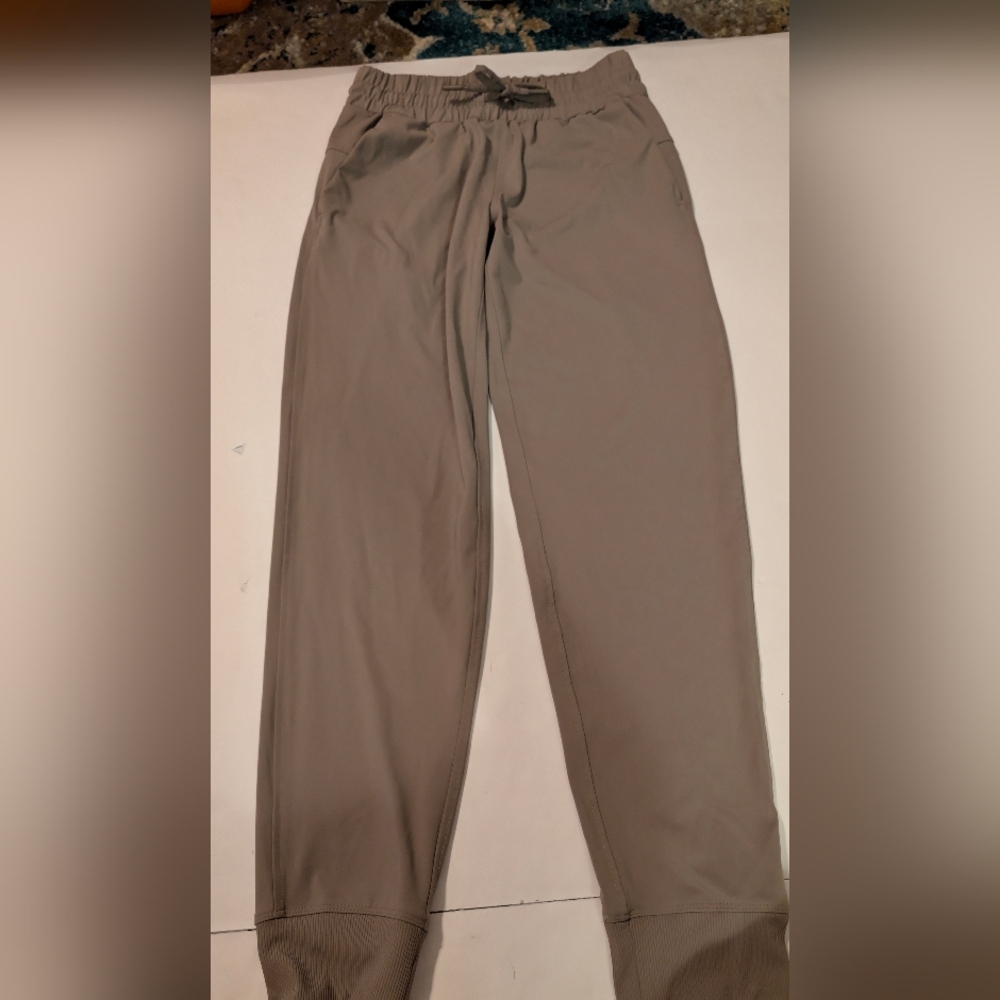 Members Mark Travel Joggers XS Gray Elastic Waist Pants